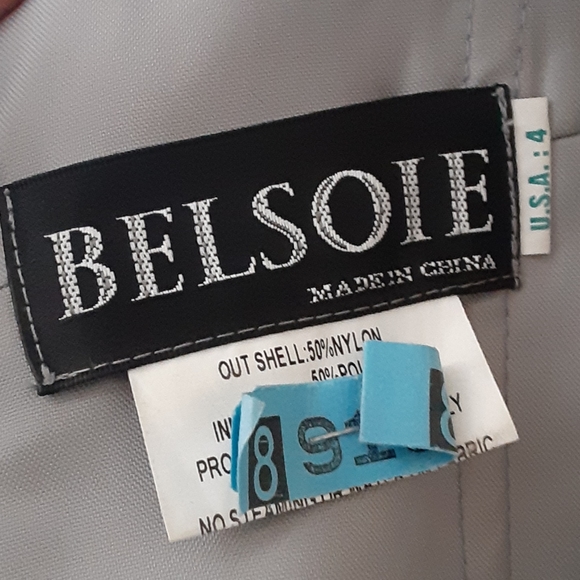 BELSOIE Dress. Strapless. Powder blue. - Picture 7 of 12